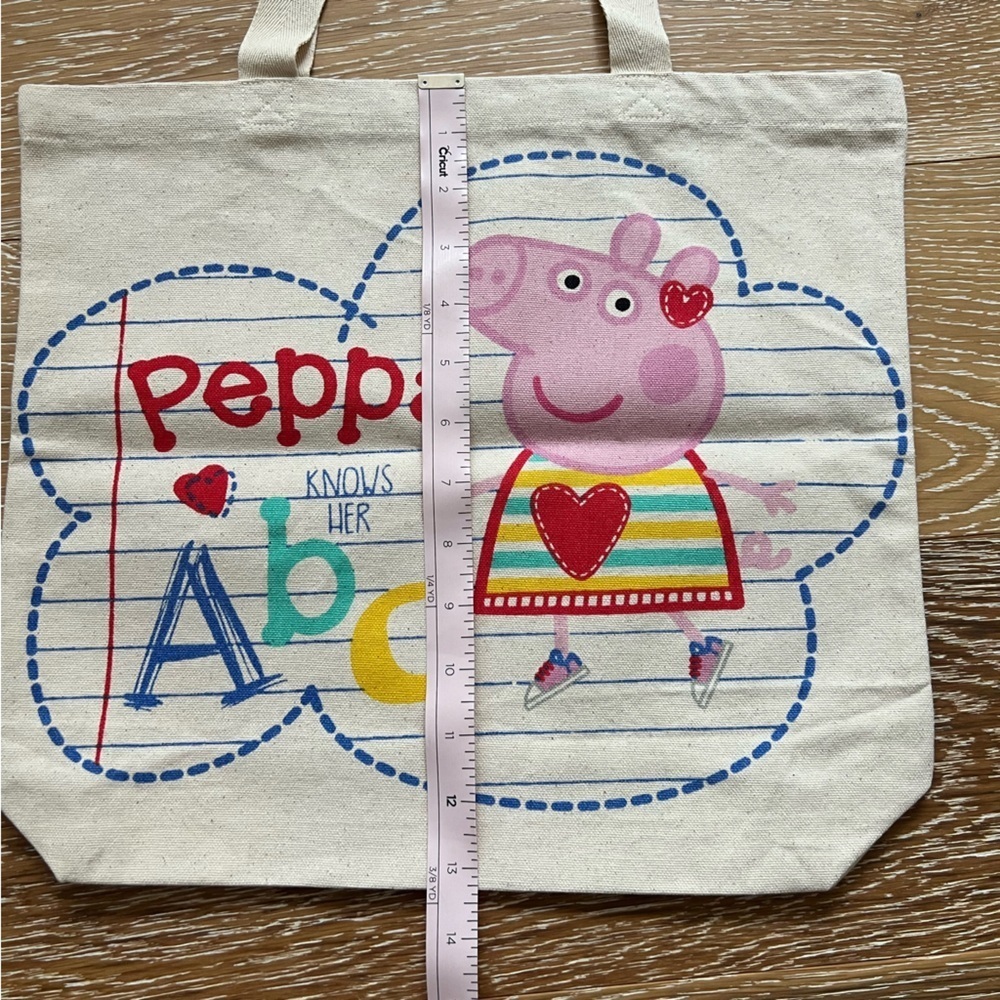 Peppa Knows Her ABC Reusable Canvas Tote Bag - Picture 6 of 8